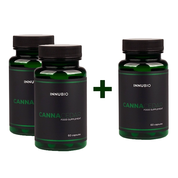 Produkty INNUBIO®: Zestaw promocyjny INNUBIO CannaCedar 2+1 (3 x 60 kapsułek)