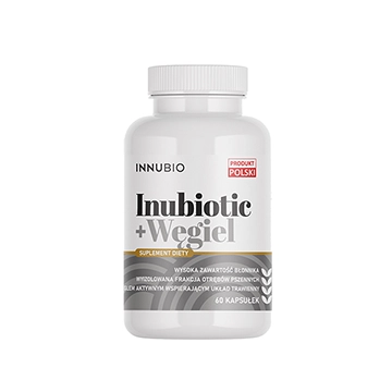 INNUBIO Inubiotic+Węgiel aktywny błonnik w kapsułkach 60 sztuk