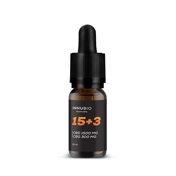 INNUBIO 15+3 Olejek konopny 15% CBD + 3% CBG 10ml